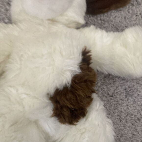 Build a Bear 16” Brown & White Spotted Happy Puppy Dog Plush Animal Posable Ears - Picture 7 of 7